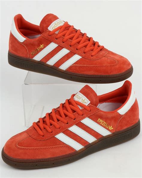 Adidas red handball shoes